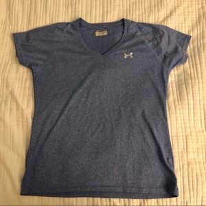 Under Armor Blue V-Neck Top